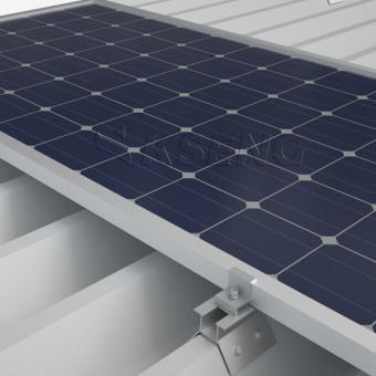 Lot 8 Supports Panneau Solaire Aluminium - Rails Mini Montage Toit Plat Inclinaison 3-4 Panneaux