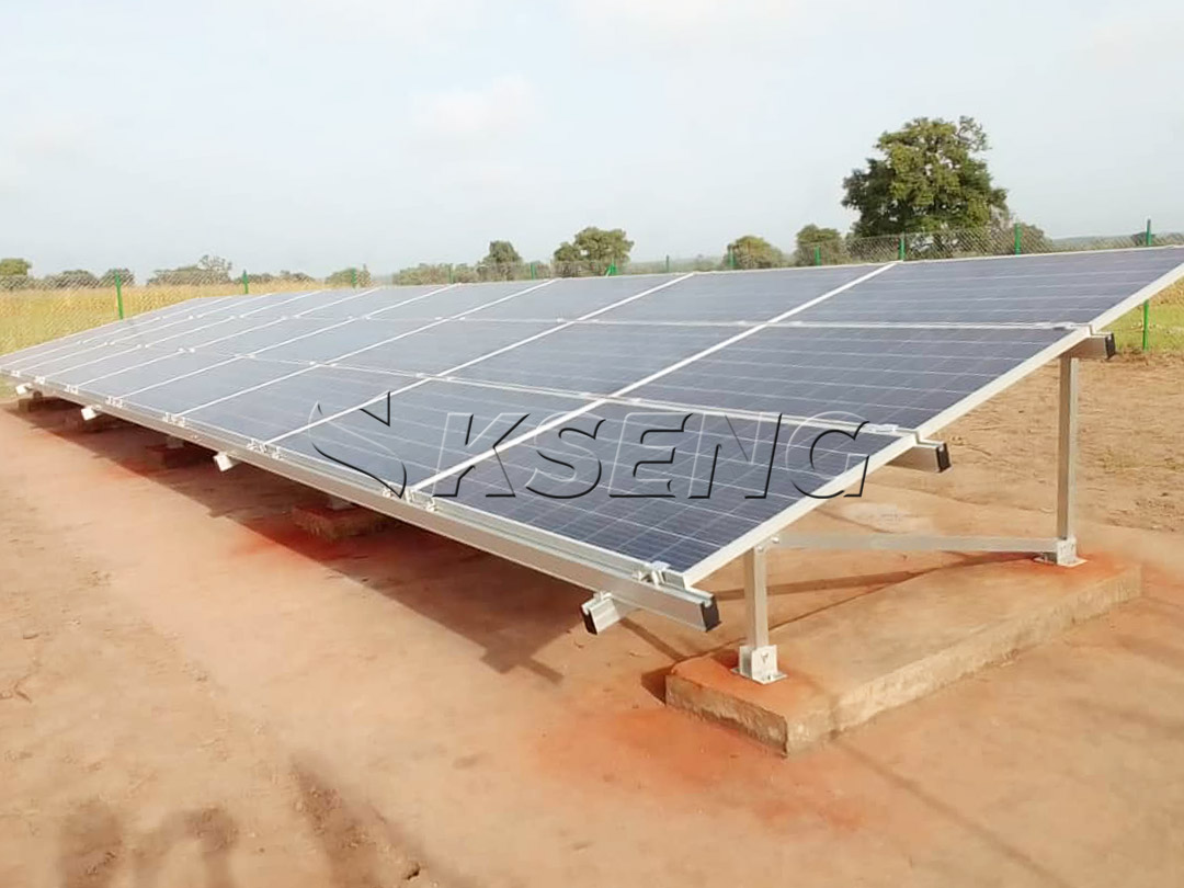 500 kW - Solution solaire au sol en aluminium en Gambie