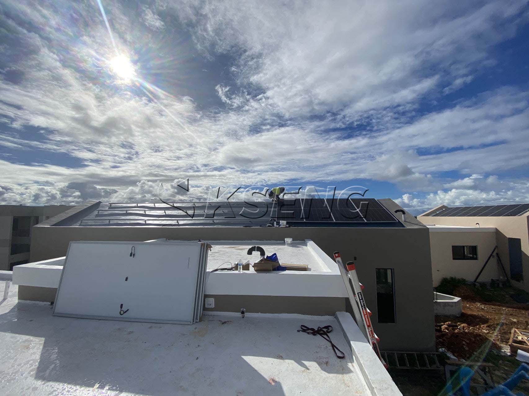 Solution solaire sur les toits aux États-Unis