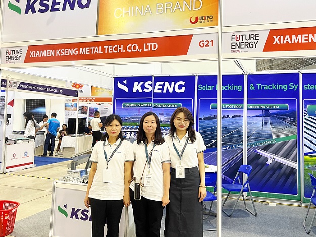 Kseng Solar a présenté ses dernières solutions de rayonnages solaires au Solar Show Vietnam 2023