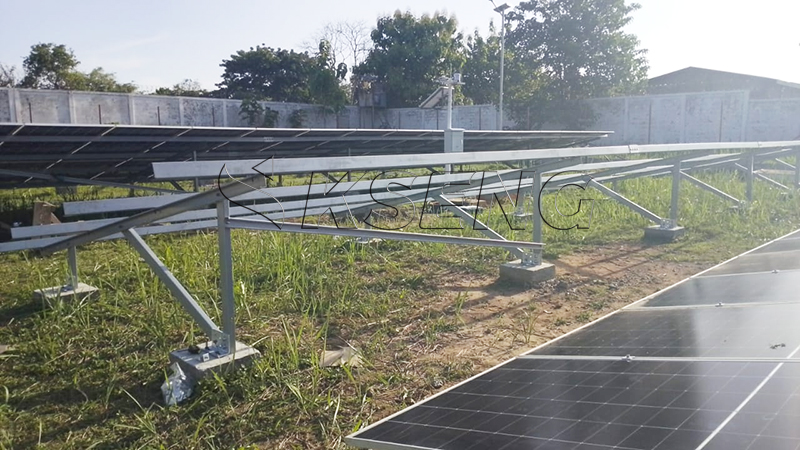 Corrosion-resistant ground solar mounting system designed for long-term solar energy production