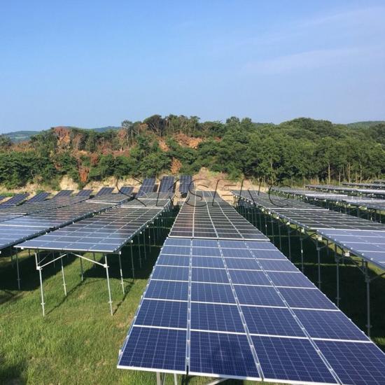Durable solar farm mounting structure engineered for long-term outdoor solar energy projects