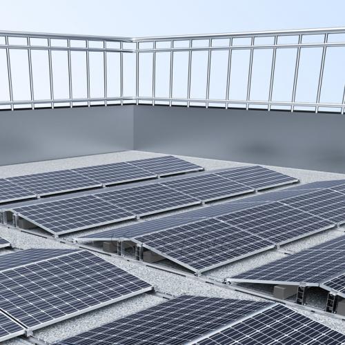 flat roof solar racking