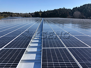 Solution de fixation de toit solaire pour supports de toit en métal 1522,8 kW au Japon