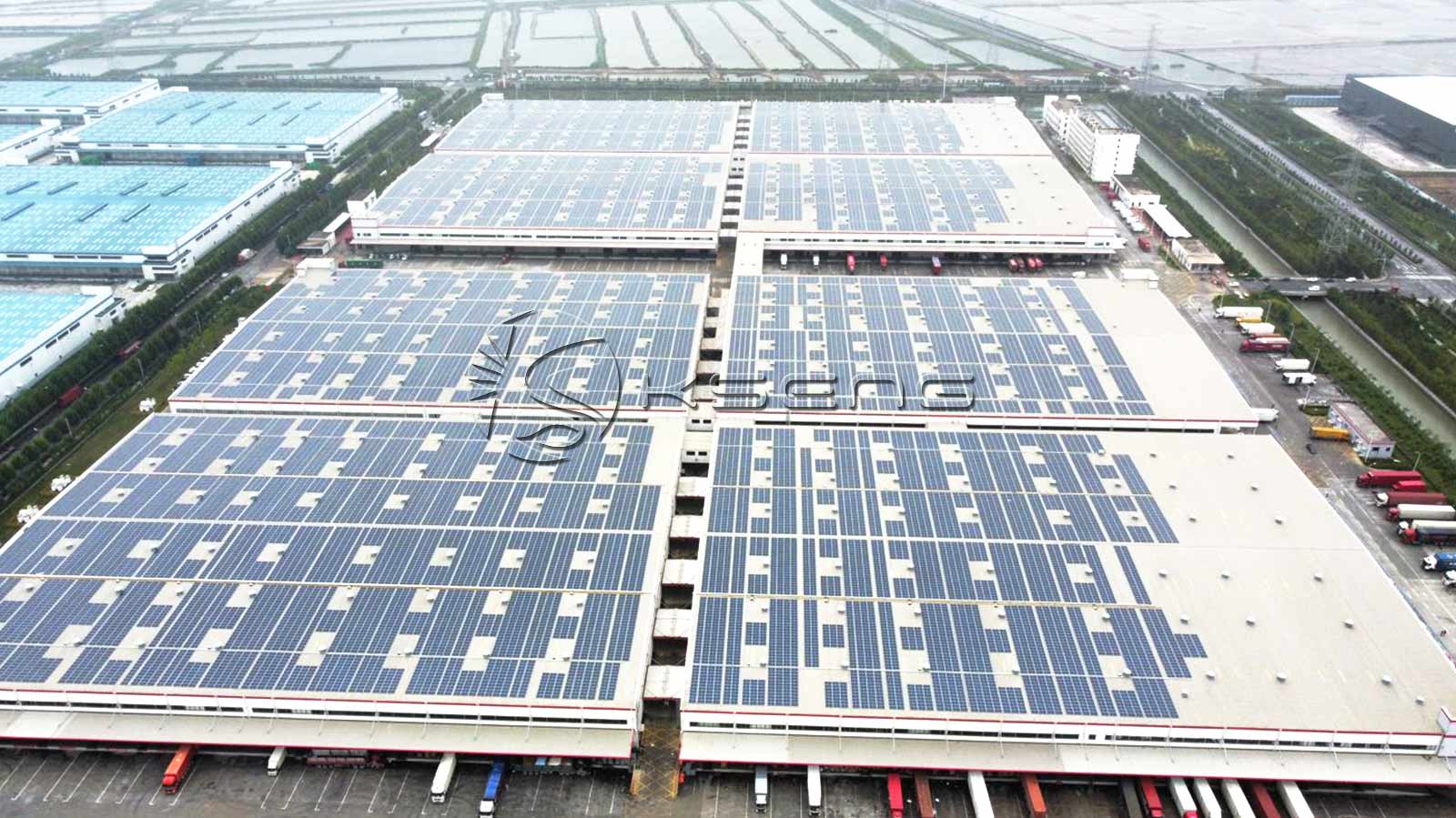 Shangdong-Chine Système de montage de toit solaire 18MW