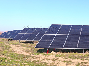 Projet de support de panneaux solaires au sol de 650 kW en Allemagne