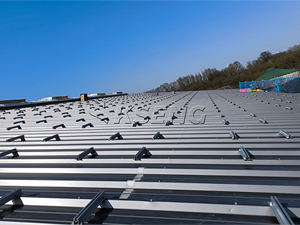 136KW-Solar Metal Roof Bracket Project in Germany