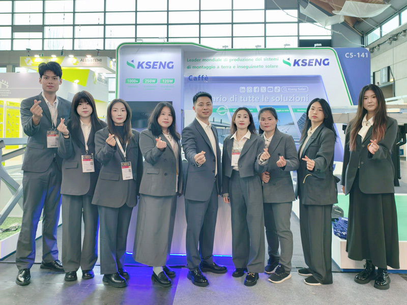 KEY Expo 2026 – Kseng Solar Showcases Full-Scenario Solar Racking Solutions in Italy