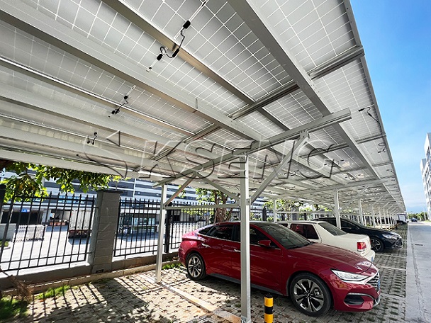 La structure d'abri de voiture solaire de Kseng sélectionnée pour une ferme solaire de 3,5 MW en Chine
