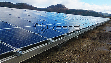  Miyagi-Japon support de montage solaire 9.2MW 