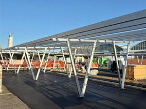 Solution de carport photovoltaïque solaire de 40 kW en Italie