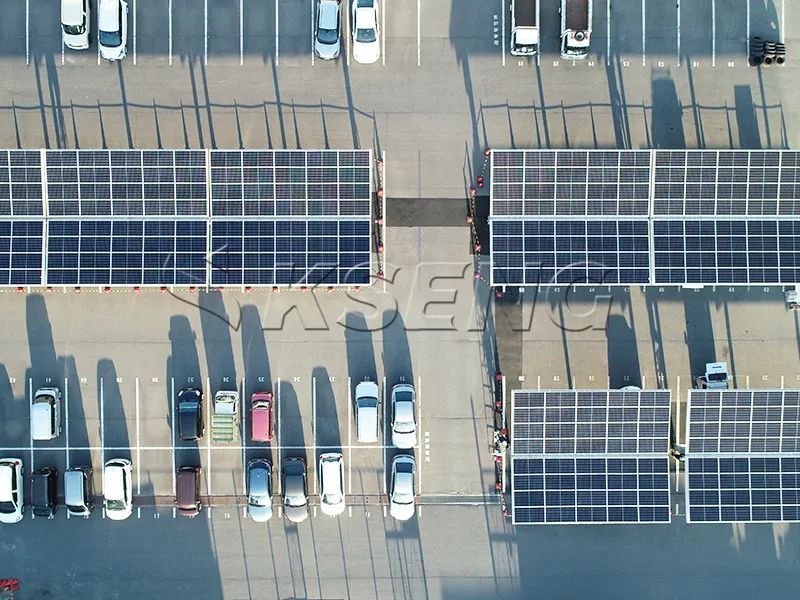 KSENG Solution de carport photovoltaïque pour les entreprises de protection de l'environnement