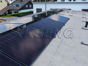50KW Ballast Solar Roof Mount Project for Flat Roof Installation | Non-Penetrating Solar Racking Solution