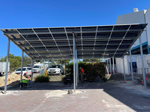 Projet de système de montage solaire pour abri de voiture de 85 kW en Australie
