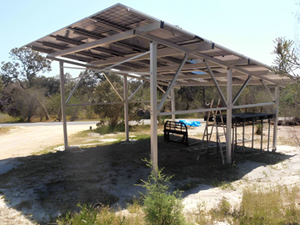 Projet de système de montage sur abri de voiture solaire 9KW en Australie